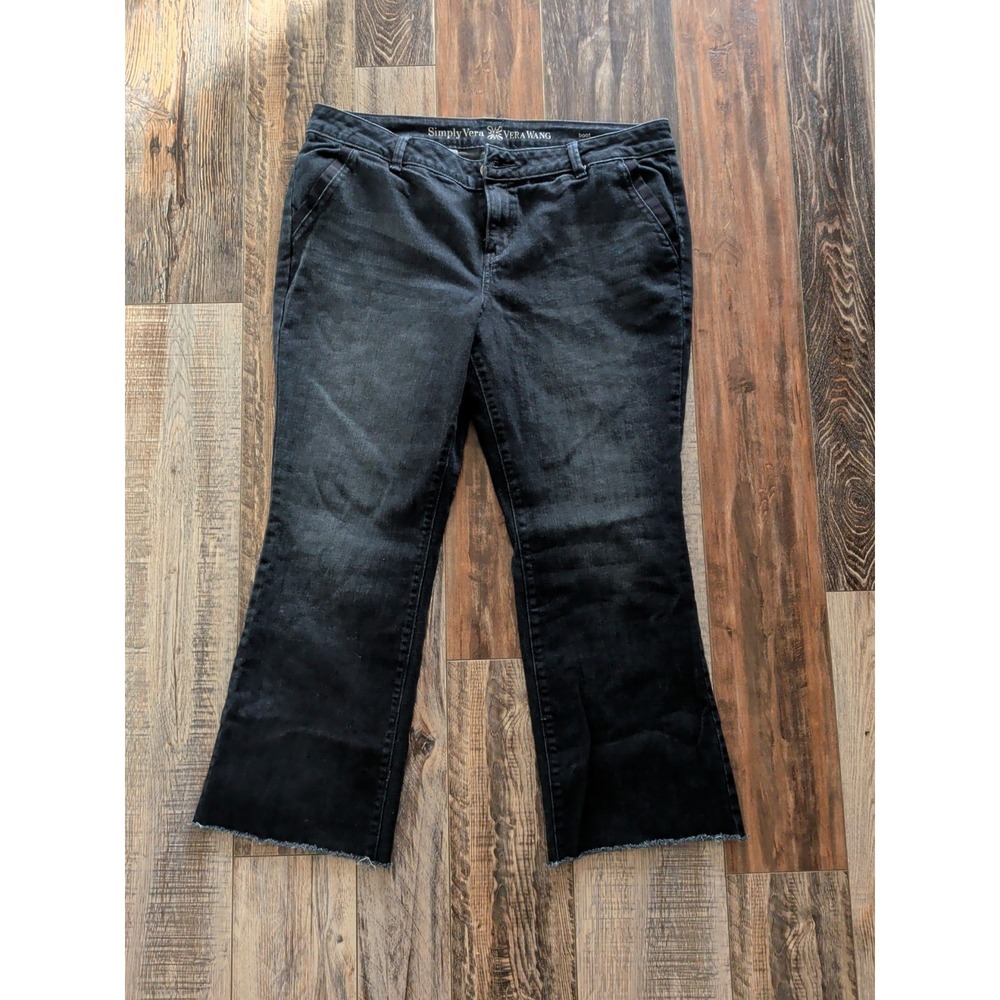 Simply Vera Wang Boot Cut 16P Women's Faded Denim Jeans Size 16 - Picture 1 of 7